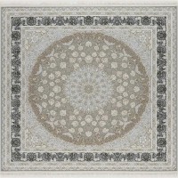 Иранский ковер Shahname 1200 142 Бежевый квадрат
